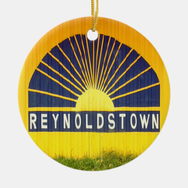 Reynoldstown, Atlanta, Georgia, Frohe Weihnachten  Keramikornament (Vorne)