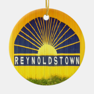 Reynoldstown,Atlanta,Georgia,Merry Christmas Y'all Keramikornament