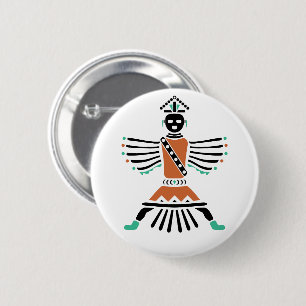 Rez-Messingkrieger Button