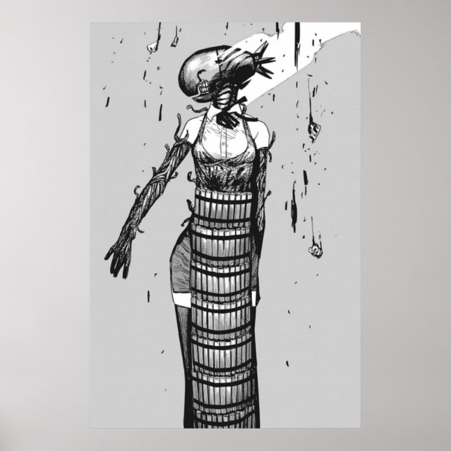 Reze Bomb Devil Chainsaw Man Manga Poster (Vorne)