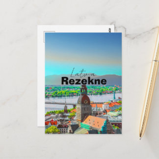 Rezekne poster, Rezekne Wall Art, Rezekne Print, R Postkarte