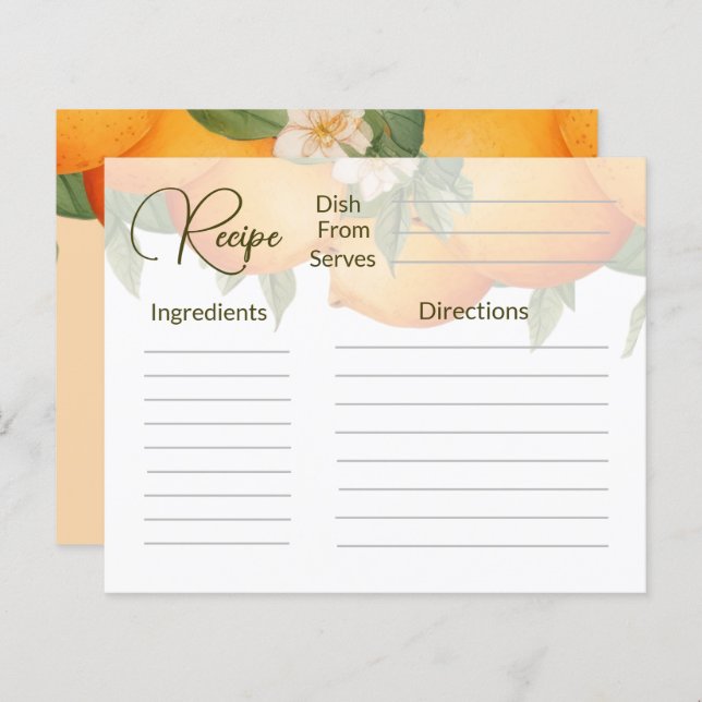 Rezept (Vorne/Hinten)