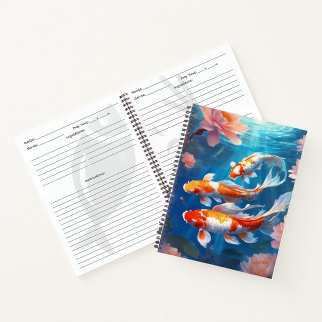 Rezept 8.5" x 11" Spiral Notebook Notizbuch (Innenseite)