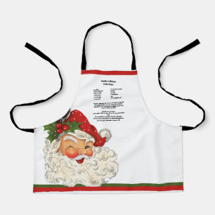 Rezept Andenken Weihnachten Vintage Weihnachtsmann Schürze