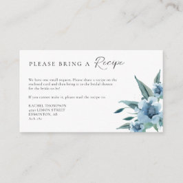 Rezept Anfrage etwas Blaues Brautparty Begleitkarte