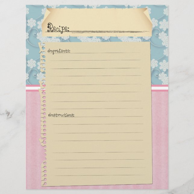 Rezept Beilagen (Vorder- und Rückseite) (Vorderseite)