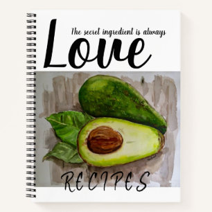 Rezept Buch Avocado Art Design
