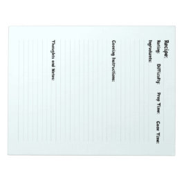 Rezept Buch für Ihre Familie von Ihnen Notizblock