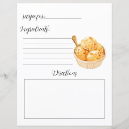 Rezept Buchseite für hausgemachte Eiscreme