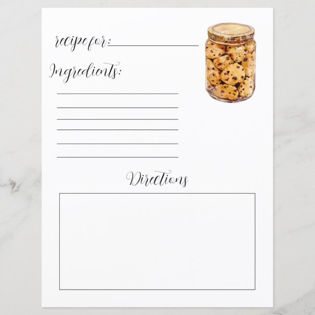 Rezept Buchseite für Schokolade Chip Cookies (Vorderseite)