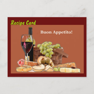 Rezept Card Geschenk Set - Bonus Appetit Postkarte