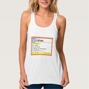 Rezept Coffee Square Personalisiert Tank Top
