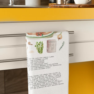 Rezept Erbstück Teetücher   Truthahnfüllung Geschirrtuch