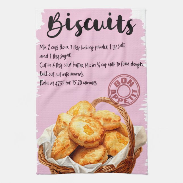 Rezept für Biscuits Geschirrtuch (Vertikal)
