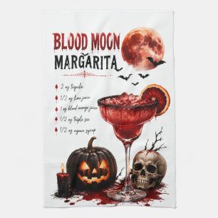 Rezept für Blood Moon Margarita Geschirrtuch