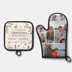 Rezept für das beste Grandma   7 FOTO Ofenhandschuh & Topflappen-Set