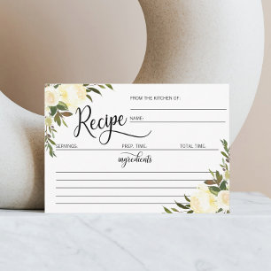 REZEPT für das Brautparty von Aquarellfarben Begleitkarte