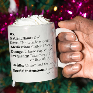 Rezept für das Überleben von Weihnachten Kaffeetasse