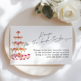 Rezept für die Brautpaare und Prosecco-Braut Begleitkarte