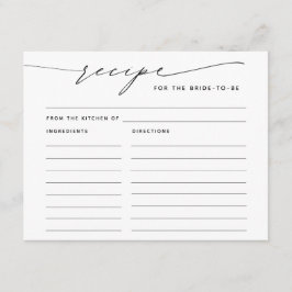 Rezept für die Bride Elegant Script Enclosure Card Begleitkarte