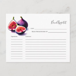 Rezept für die Bride Recipe Card Frucht Feiertagspostkarte