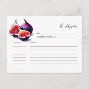 Rezept für die Bride Recipe Card Frucht Feiertagspostkarte