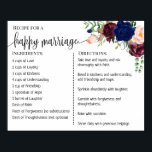 Rezept für ein glückliches Eheschild für ein Gesch Poster<br><div class="desc">Klicken Sie auf "Design bearbeiten",  um das Layout zu personalisieren oder zu ändern (Textänderung,  Schriftart,  Schriftart). ** Bitte lesen Sie die vollständige Auflistung für die passende Einladung,  Brautparty-Spiele,  Tags und Signatur verfügbar**</div>