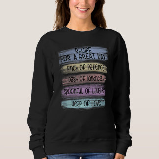 Rezept für einen großen Tag farbenfrohe Positivitä Sweatshirt