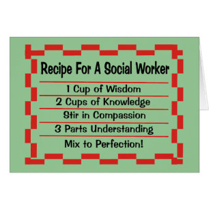 Rezept für einen Sozialarbeiter