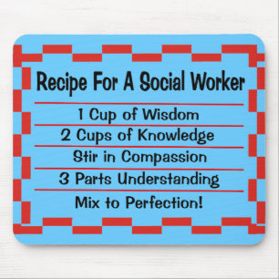 Rezept für einen Sozialarbeiter Mousepad