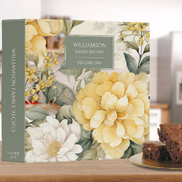 Rezept für gelbe und weiße Blumen 3,8 Cm Ordner