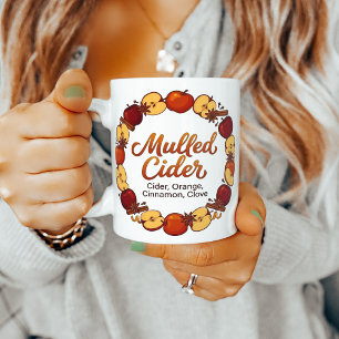 Rezept für Glühapfelsaft - Gemütlicher Winterkranz Kaffeetasse