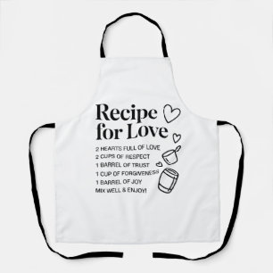 Rezept für Liebe Küchen Romantisches Zitat Kochsch Schürze