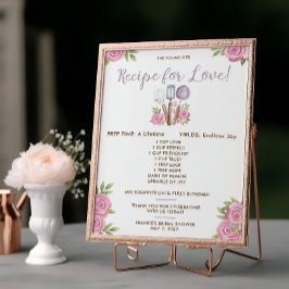 Rezept für Liebes Brautparty Geschenkkarten Einladung
