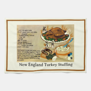 Rezept für New England Turkey Stuffing Geschirrtuch
