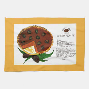 Rezept für südlichen Pekannuss-Pie Geschirrtuch