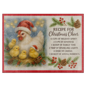Rezept für Weihnachtsmann - Niedliche Baby Chicks Schneidebrett