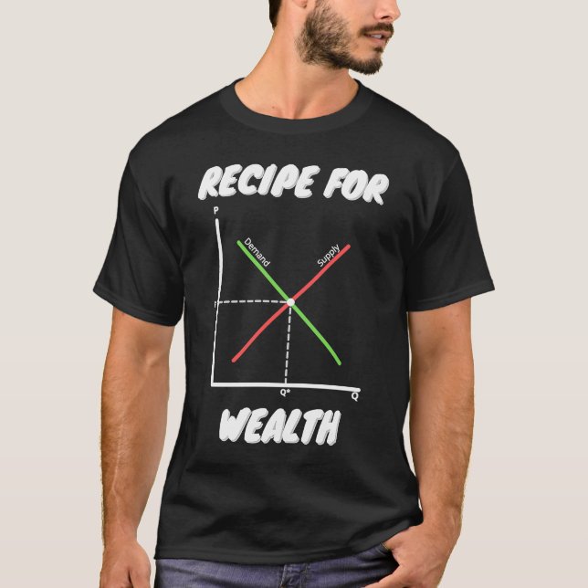 Rezept für Wohlstand pro Kapitalismus T-Shirt (Vorderseite)