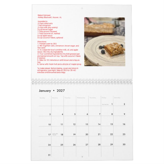 Rezept-Kalender 2024 Kalender (Jan 2027)