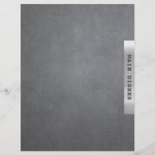 Rezept Kapitel Divider Haupt-Geschirr Silver