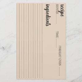 Rezept-Karte Briefpapier