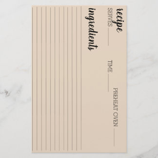 Rezept-Karte Briefpapier