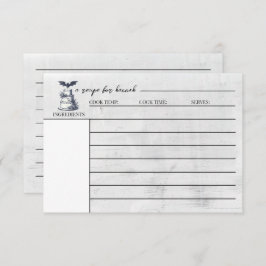 Rezept-Karte des Kuchenbuches Begleitkarte