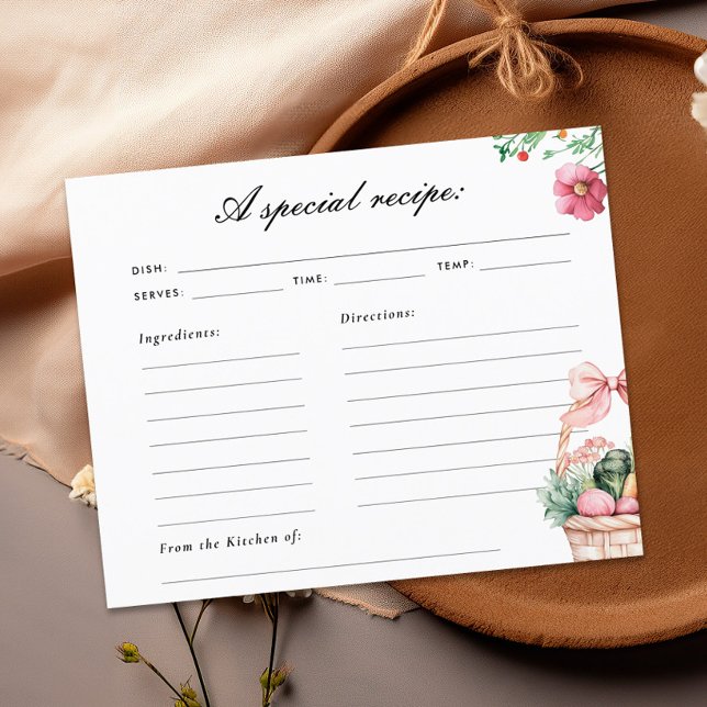 Rezept-Karte für das Brautparty frisch (Von Creator hochgeladen)