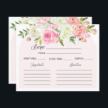 Rezept-Karte für Rost und Creme-Brautparty<br><div class="desc">Brautparty-Rezepte für Roush und Cream - passende Gegenstände sind verfügbar.</div>