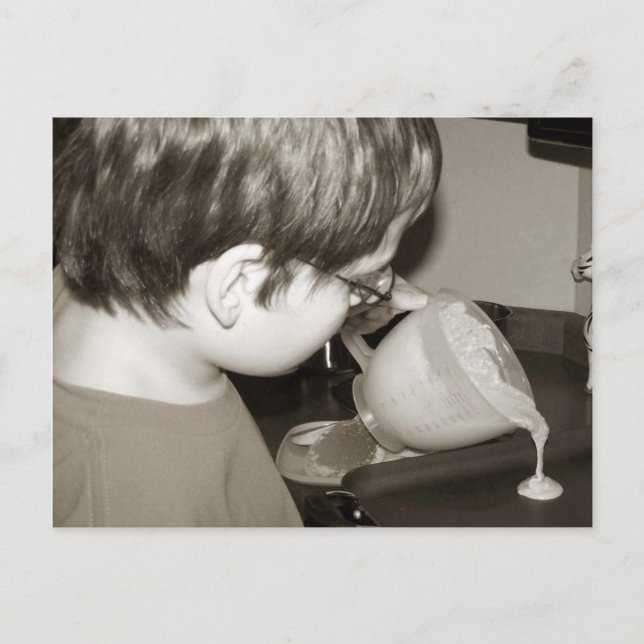 Rezept-Karte mit Foto Postkarte (Vorderseite)