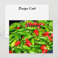 Rezept-Karte - Paprikaschoten