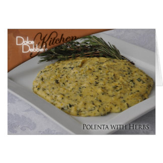 Rezept-Karte - Polenta mit Kräutern