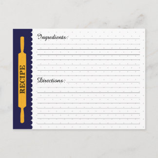 Rezept-Karte Postkarte