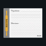 Rezept-Karte Postkarte<br><div class="desc">Diese Rezeptkarten sind so gestaltet,  dass sie sich mit unseren "Personal Recipe Binders" abstimmen und sind der perfekte Weg,  um alle Ihre Lieblingsrezepte behalten. In anderen Farben erhältlich. Wenn Sie kein Farbschema sehen,  das Ihnen gefällt,  lass mir,  was du willst,  und ich versuche es zu schaffen.</div>